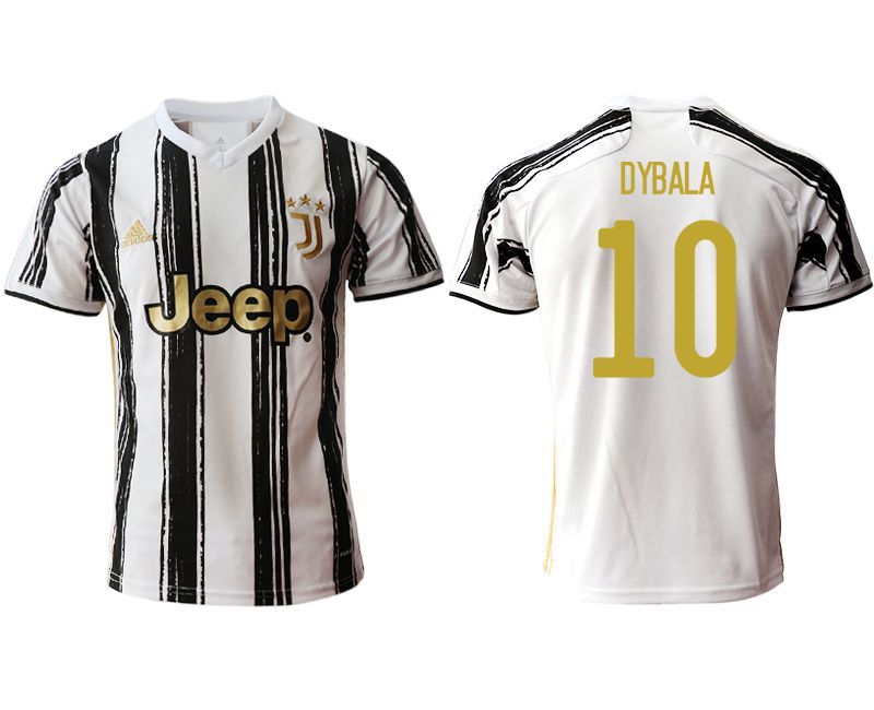 Men 2020-2021 club Juventus home aaa version #10 white Soccer Jerseys